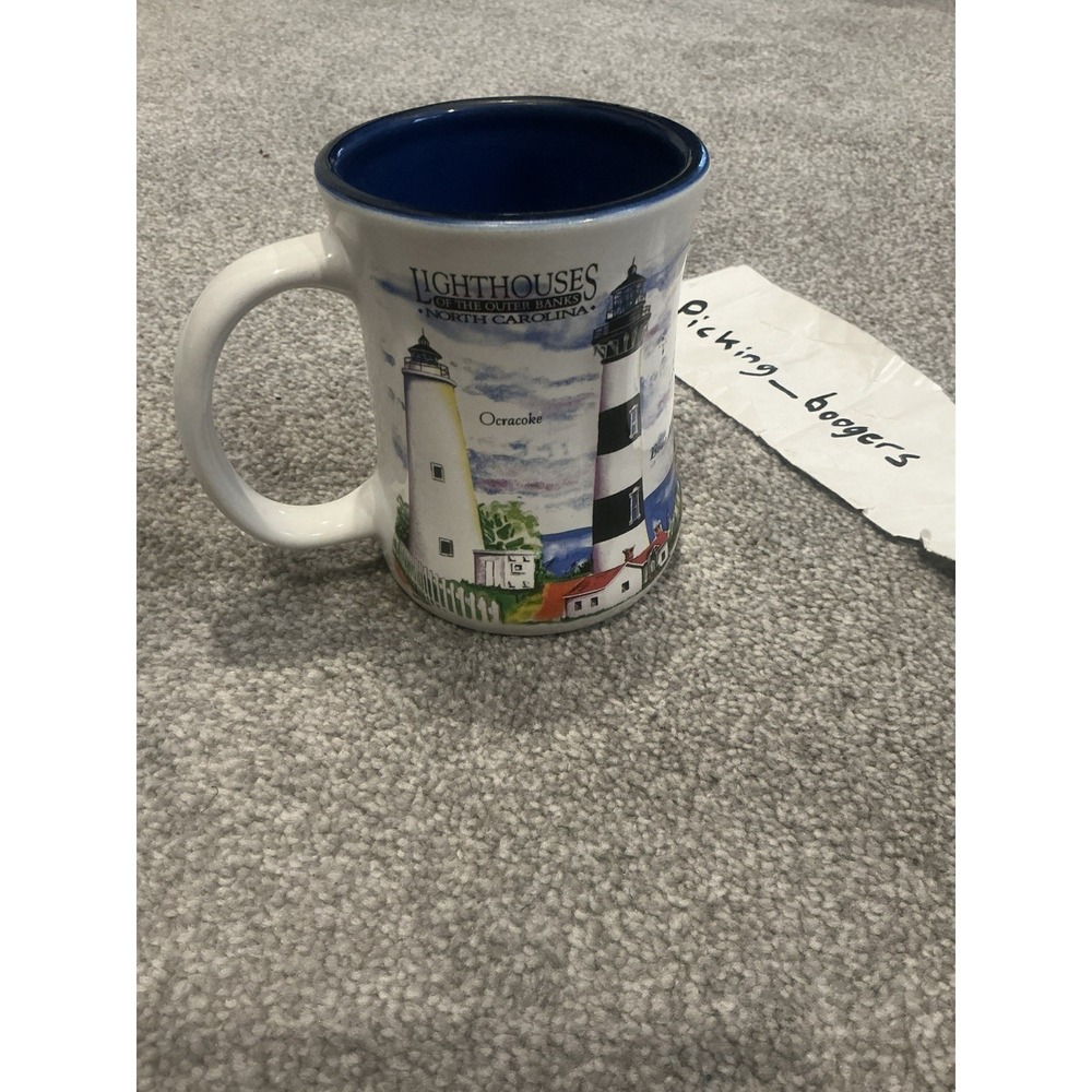 Vintage Lighthouse Of The Outer Banks North Carolina 3-D Lighthouse Mug